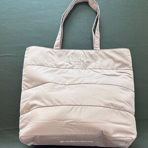 Mauve Nordstrom Beauty Tote Bag